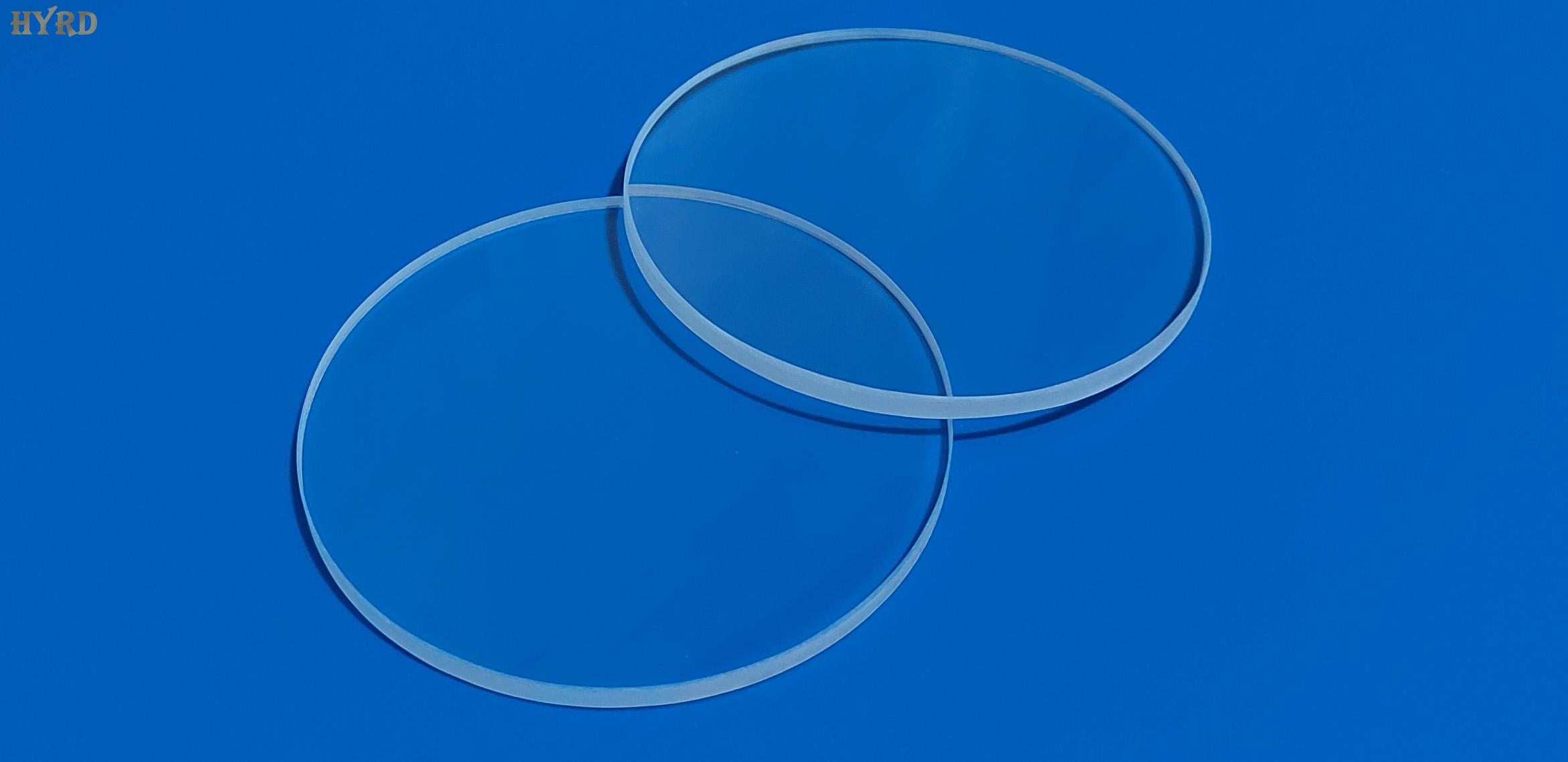 Big Size Transparent Quartz Glass Discs