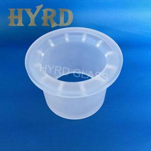 CNC Machined Quartz Tube With Flange