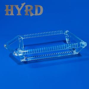 High Purity Quartz Glass Boat Silicon Wafer Carrier For Tube Furnace