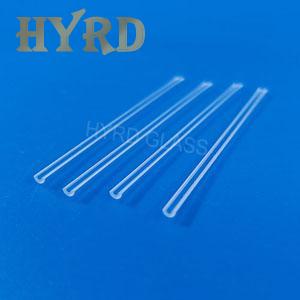 Semicircular Quartz Capillaries for Fiber Optic Coupling